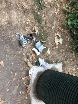 Heroin. Yitzhak Rabin Platz in Köln